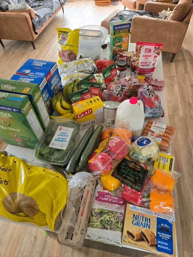 Auto lleno de comestibles por Mike W.